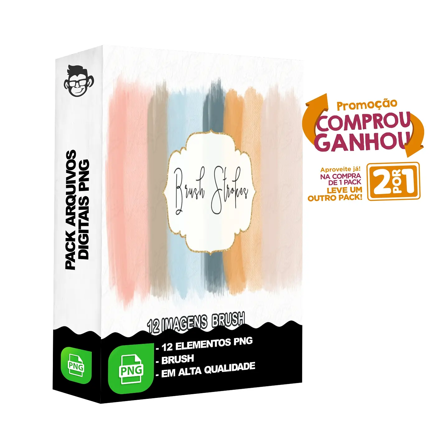 Kit Digital Brush sem fundo Png 1