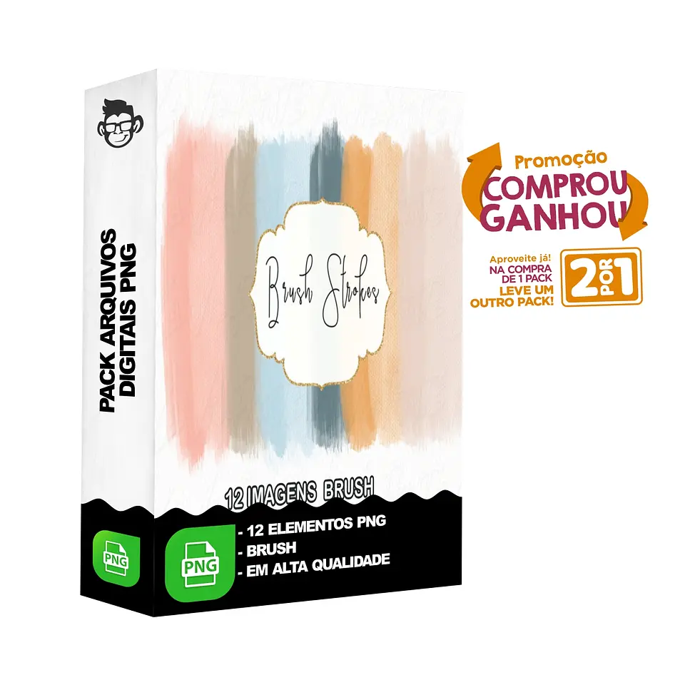 Kit Digital Brush sem fundo Png 1