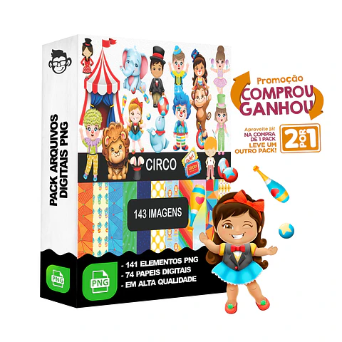 Kit Digital Circo sem fundo Png