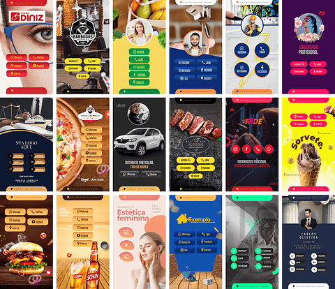 Pack Canva Cartão Interativo Virtual Templates Editáveis 40 Artes + Bônus