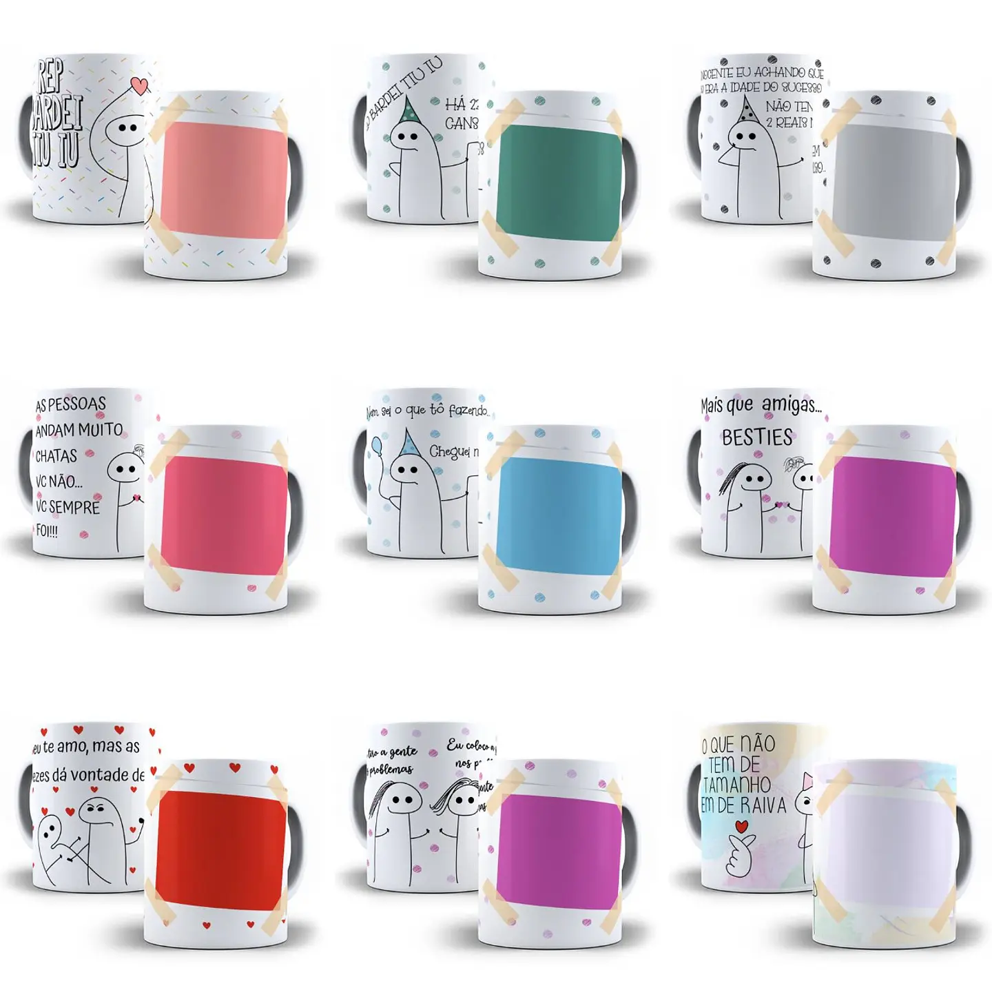 30 Artes Caneca Flork Editável em Corel Draw + Png 3