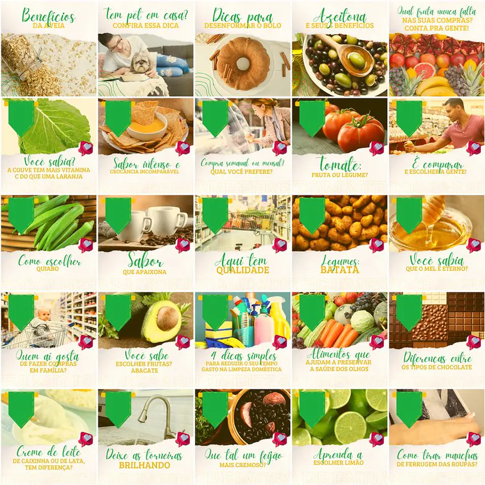 Pack Canva Supermercados Templates Editáveis 200 Artes + Legendas 4