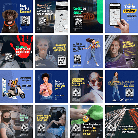 Pack Canva Mobilidade Urbana 2.0 Templates Editáveis 50 Artes + Bônus