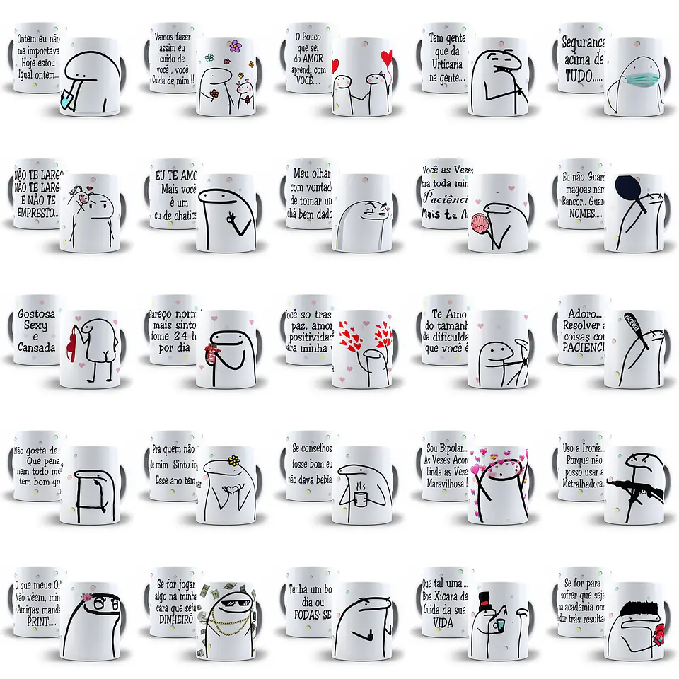 55 Artes Caneca Flork Bento Editável em Photoshop + Png 2