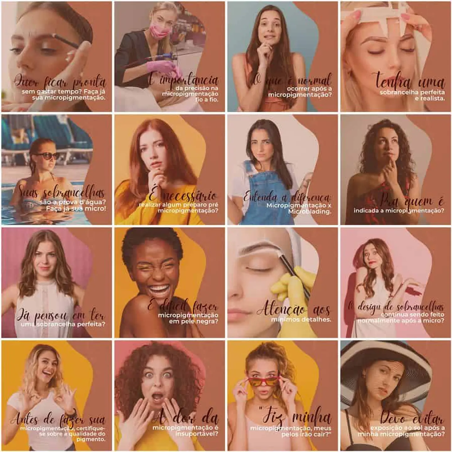 Pack Canva Micropigmentação Templates Editáveis 200 Artes + Legendas 6
