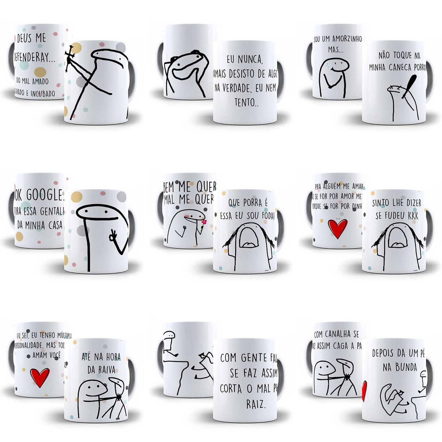 110 Artes Caneca Flork Editável em Corel Draw + Png 2