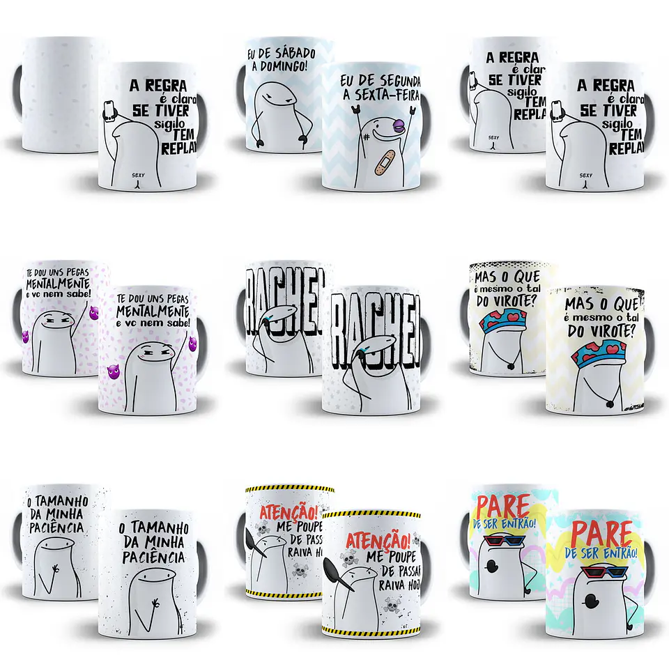 28 Artes Caneca Flork Memes Arquivos Sublimação Jpge 2