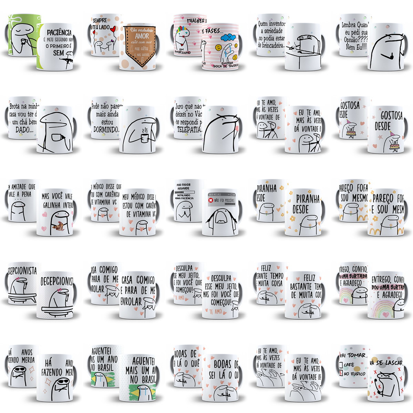 110 Artes Caneca Flork Editável em Corel Draw + Png 5