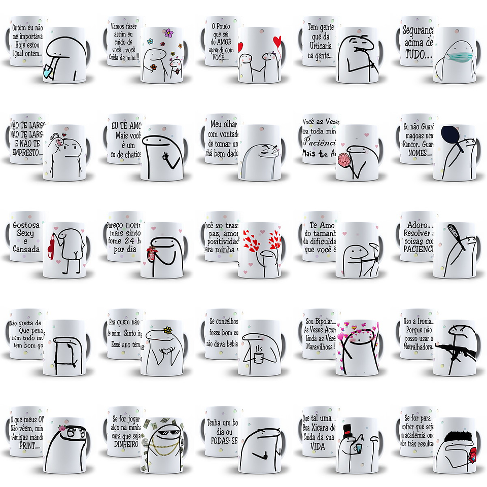 110 Artes Caneca Flork Editável em Corel Draw + Png 6