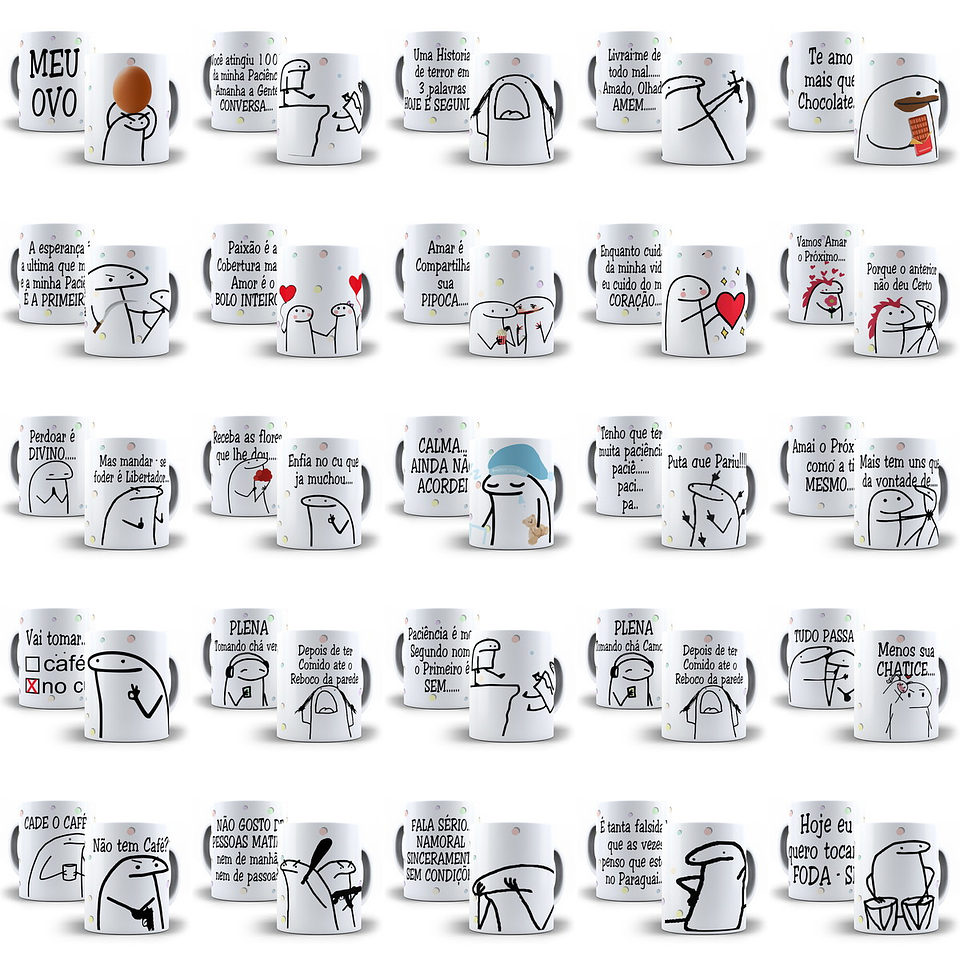 110 Artes Caneca Flork Editável em Corel Draw + Png 7