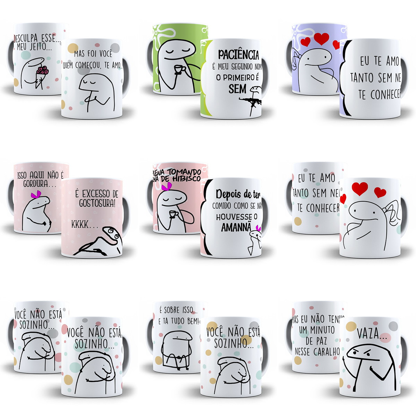 110 Artes Caneca Flork Editável em Corel Draw + Png 8