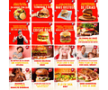 Pack Canva Hamburgueria Templates Editáveis 200 Artes + Legendas