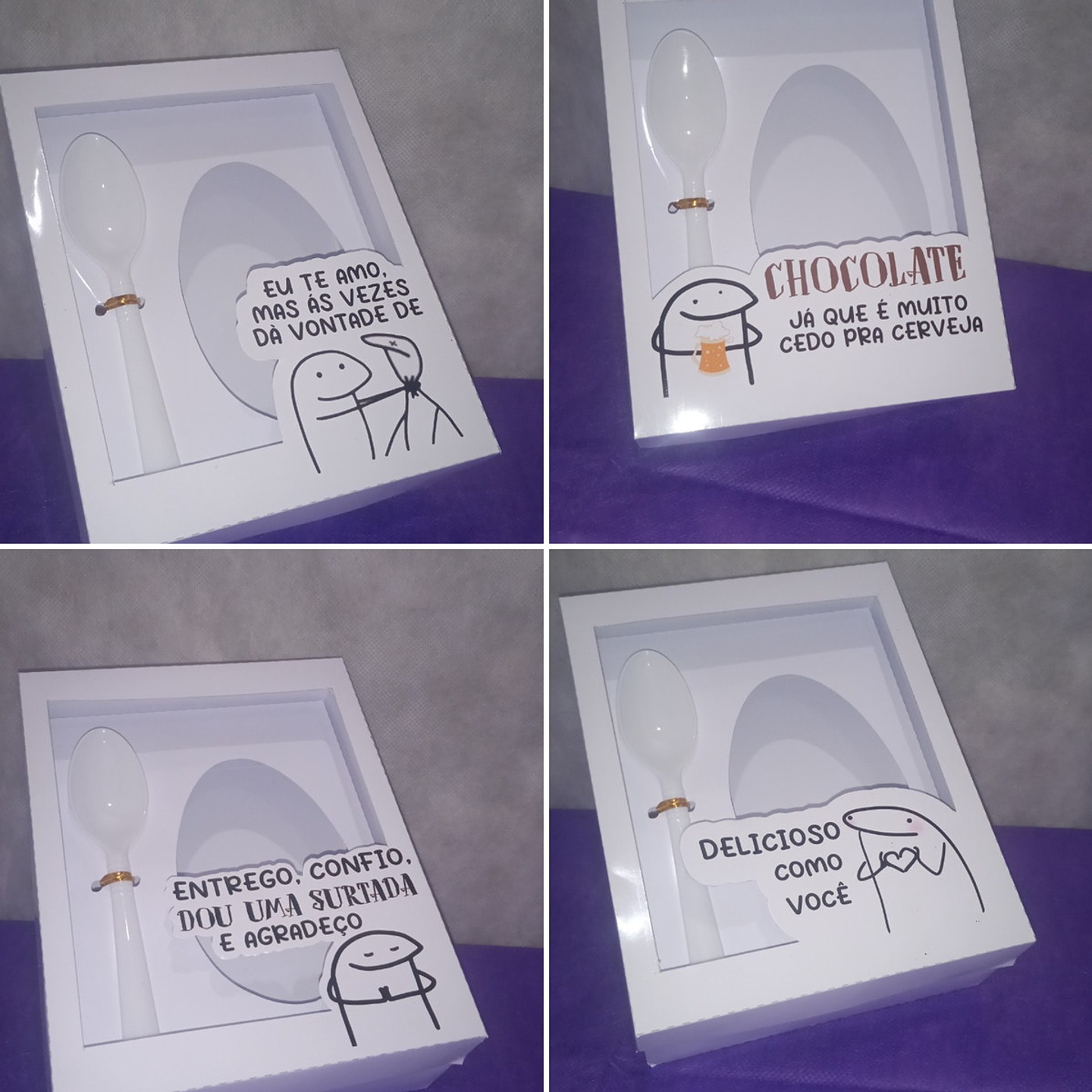 Kit 30 Arquivos Molde Caixas Ovo De Colher Bento Flork Memes Pdf 3