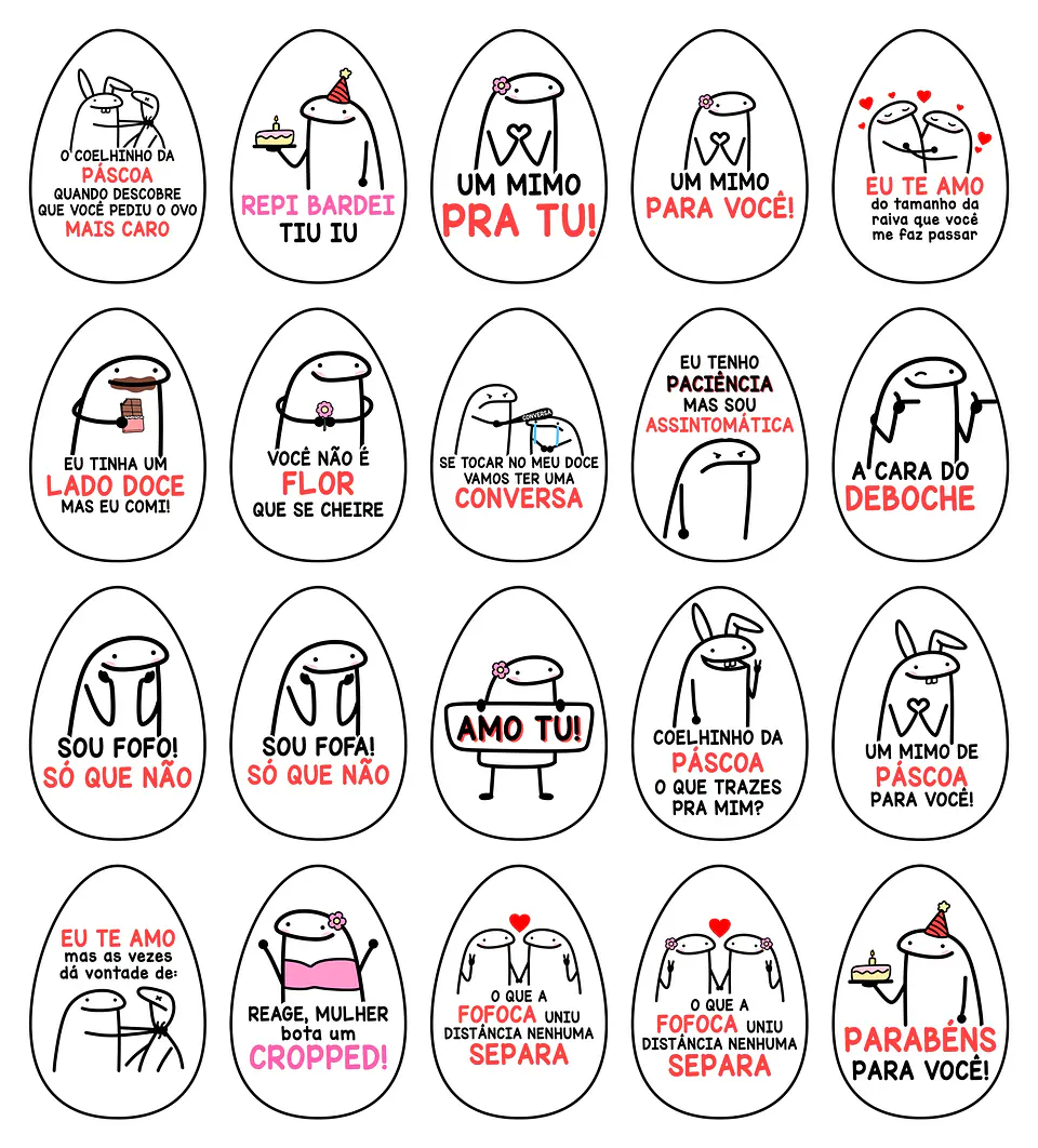 Artes para Papel Arroz Flork Ovo de Páscoa Arquivos Png 3