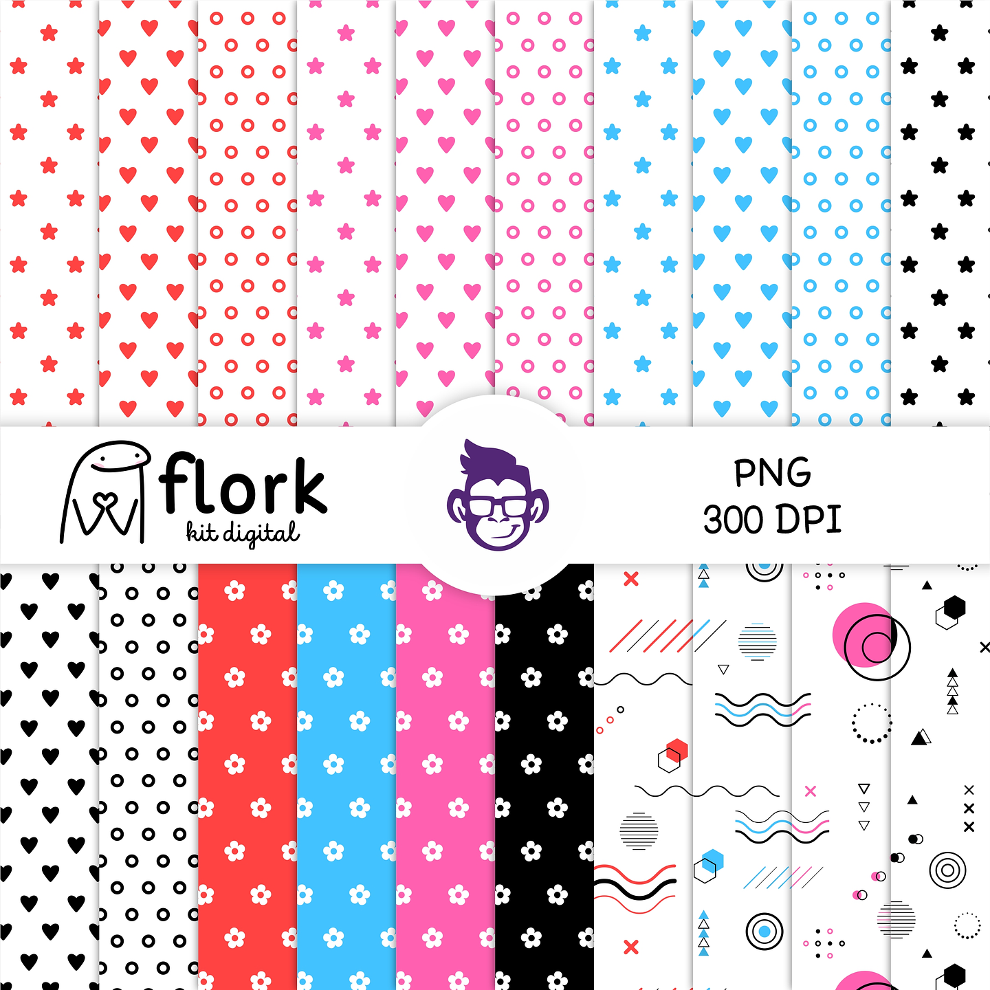 Kit Digital Flork Bento Memes sem fundo 519 Arquivos Png 4