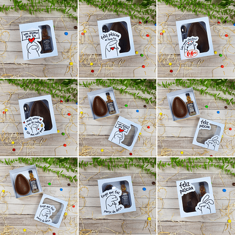 Pacote de Artes Caixas Páscoa Ovo de Colher Flork Meme Bento Arquivos 