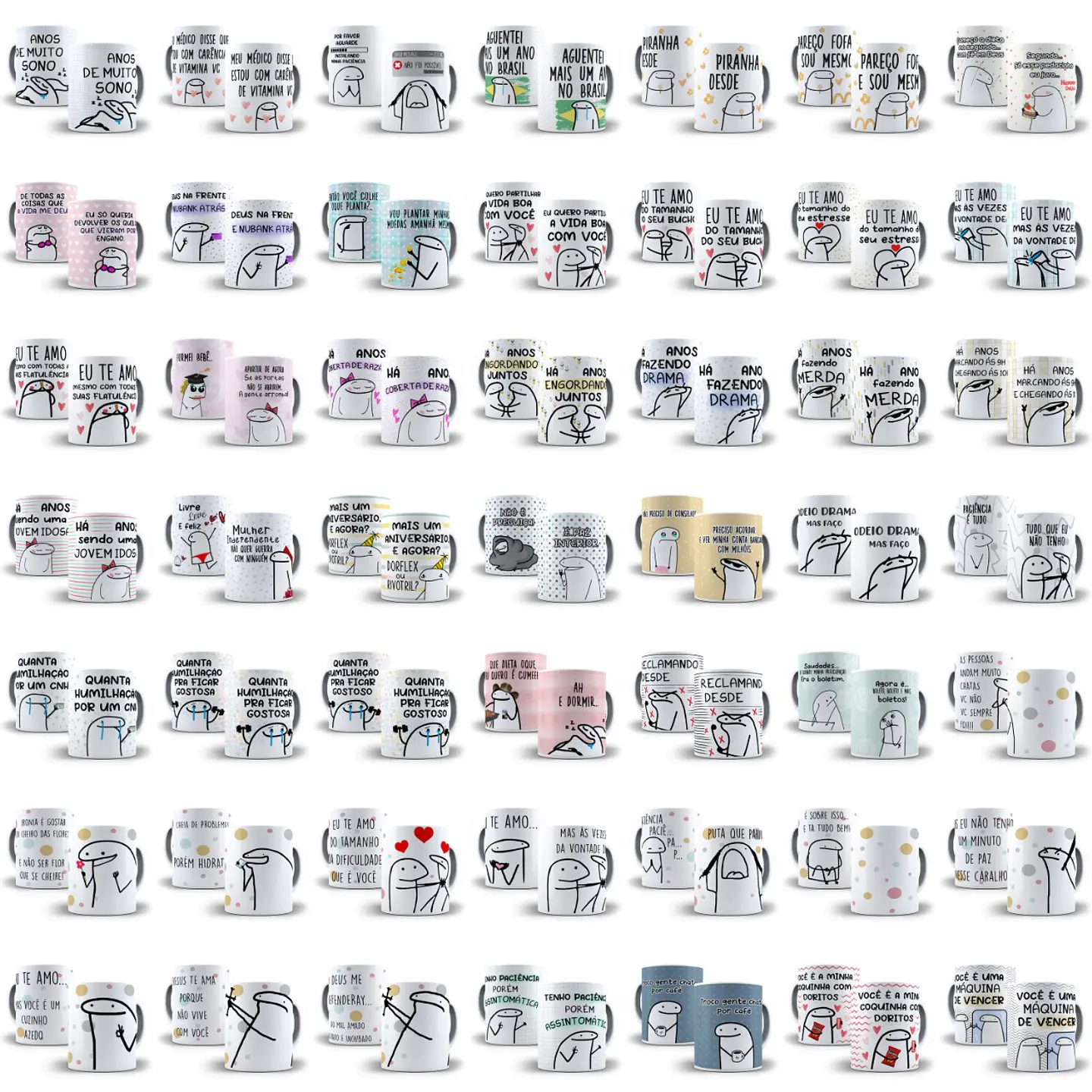 Pack Artes Caneca Flork Bento Memes Completo Arquivos Jpge + Mockups 6