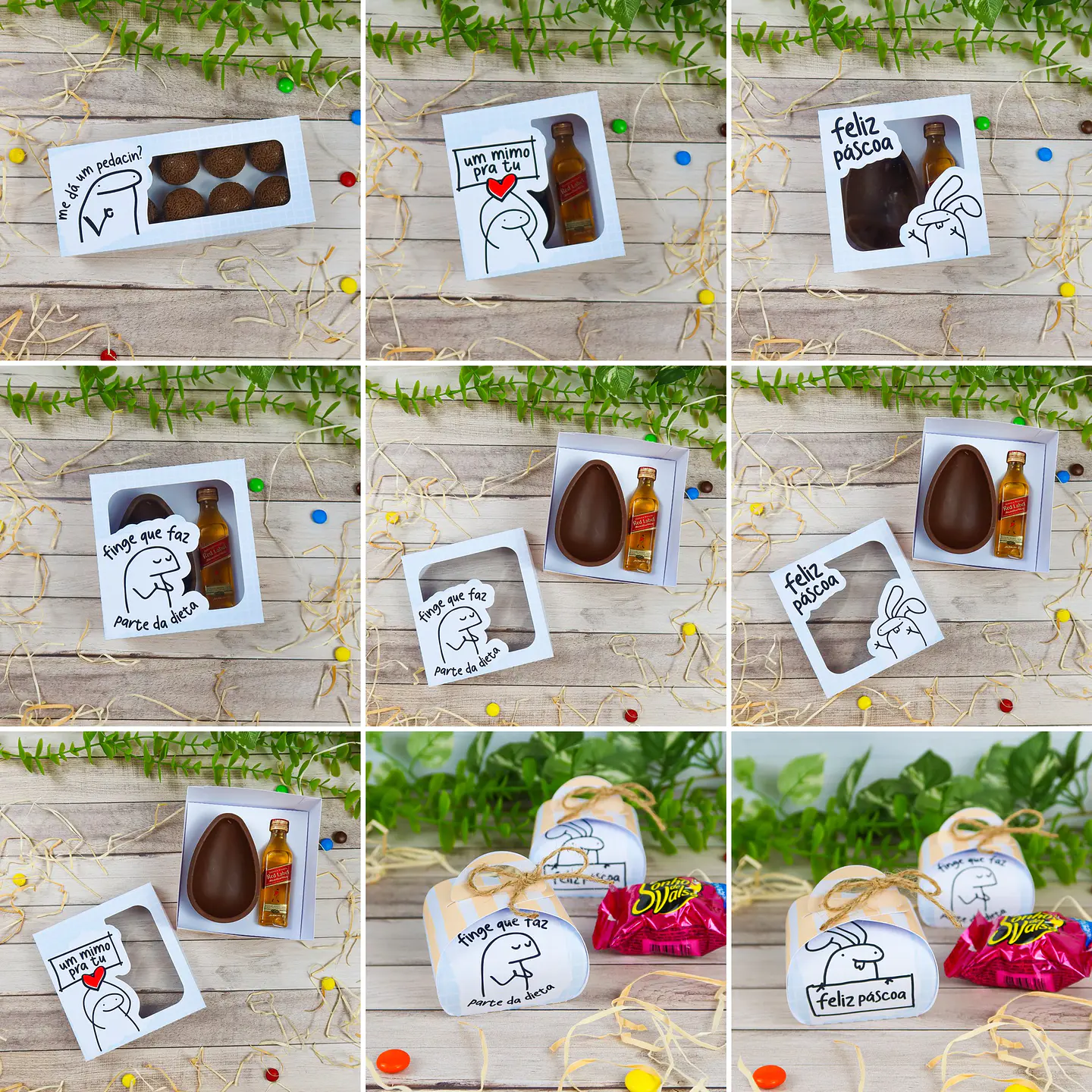 Pacote de Artes Caixas Páscoa Ovo de Colher Flork Meme Bento Arquivos  2
