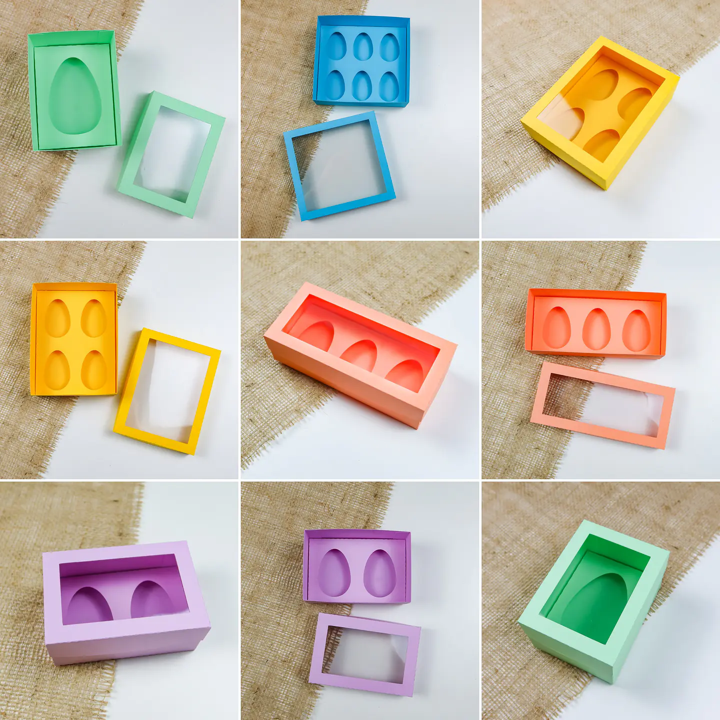 Kit 20 Arquivos de Cortes Moldes de Caixa de Ovo e Ovo de Colher Páscoa Pdf Svg Dxf 3