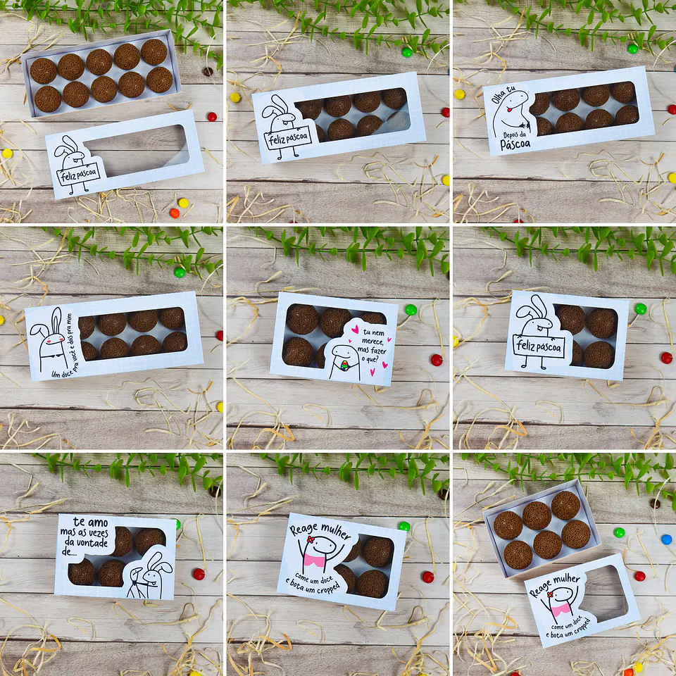 Pacote de Artes Caixas Páscoa Ovo de Colher Flork Meme Bento Arquivos  3