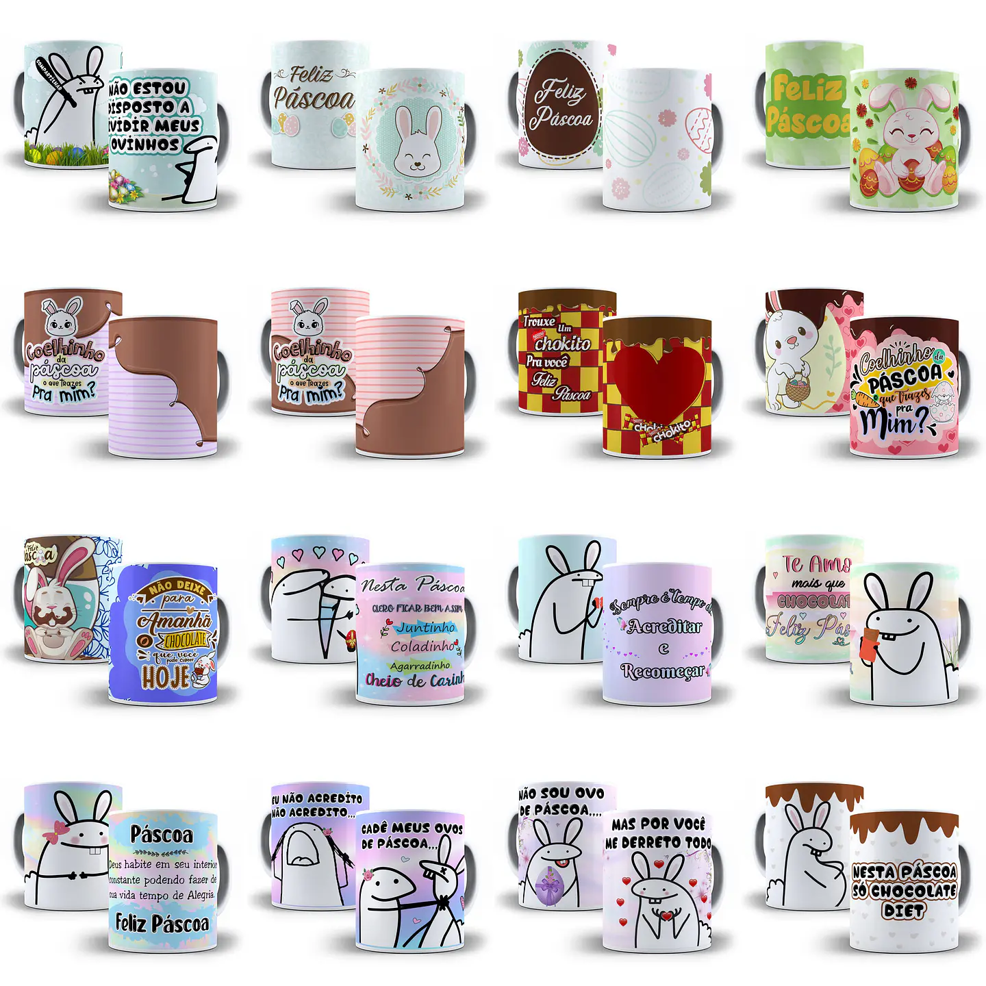 Mega Pacote Artes para Caneca Páscoa Arquivo em Jpge/Png 5