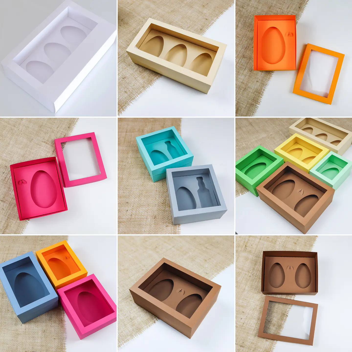 Kit 20 Arquivos de Cortes Moldes de Caixa de Ovo e Ovo de Colher Páscoa Pdf Svg Dxf 4