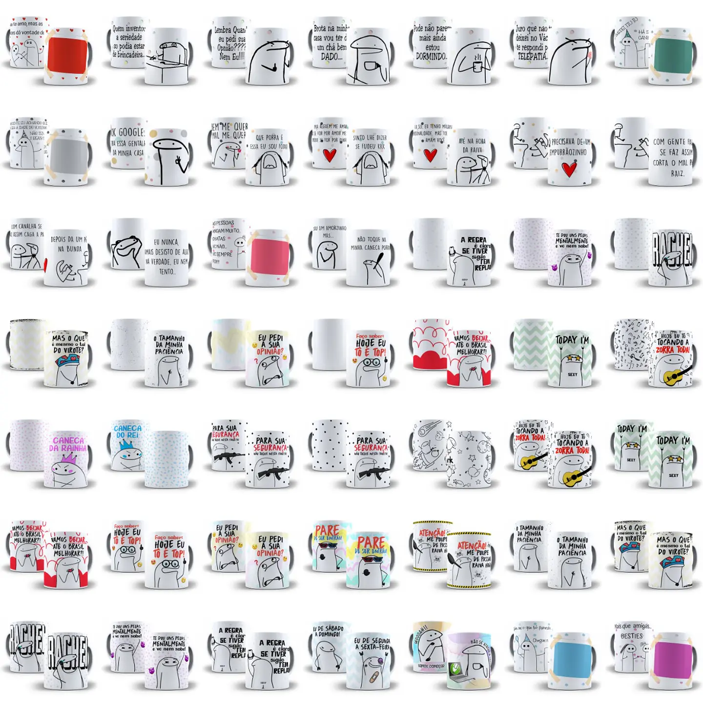 Pack Artes Caneca Flork Bento Memes Completo Arquivos Jpge + Mockups 9