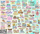 Kit Digital Lettering Frases Confeitaria Cozinheira Arquivos sem fundo Png - Thumbnail 3