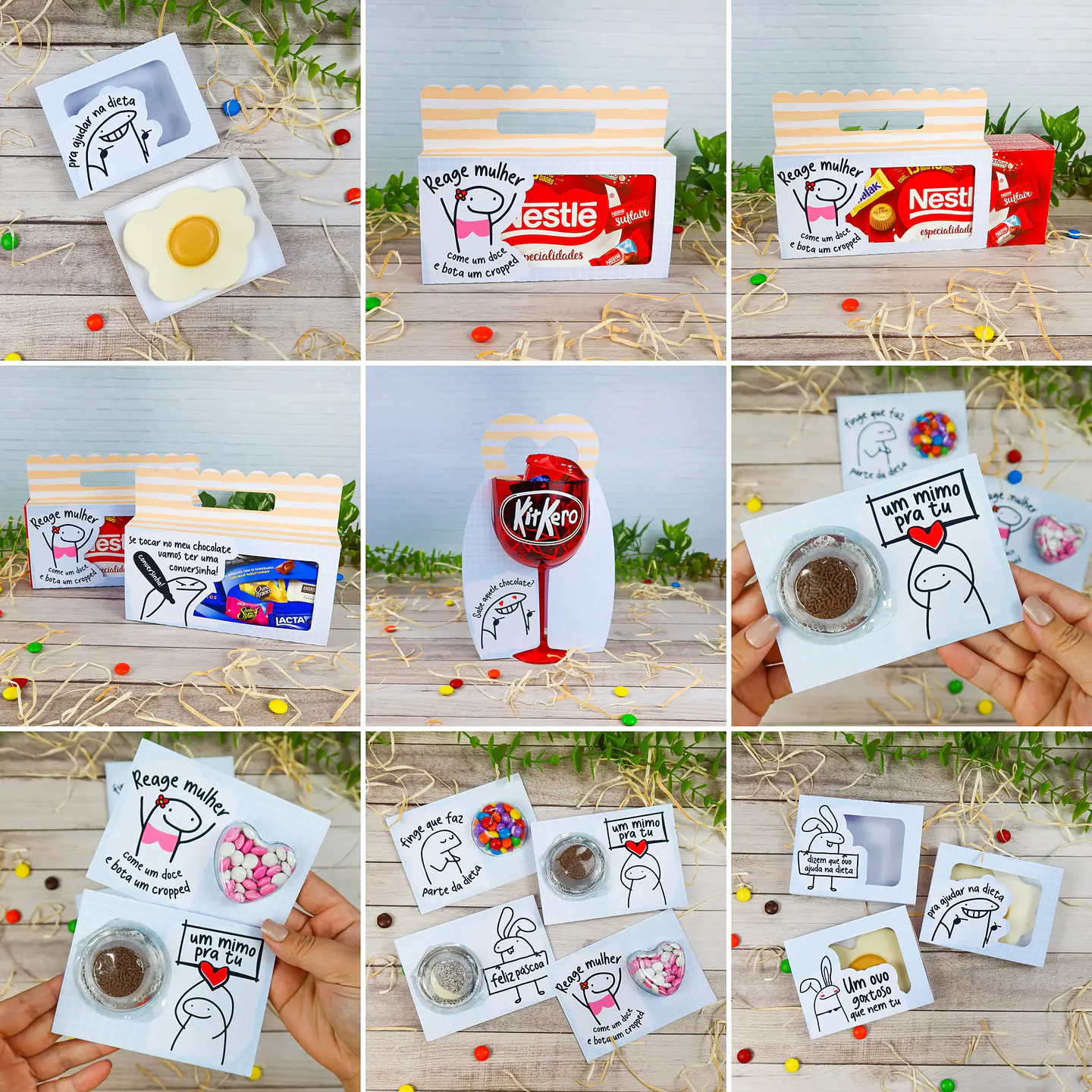 Pacote de Artes Caixas Páscoa Ovo de Colher Flork Meme Bento Arquivos  5