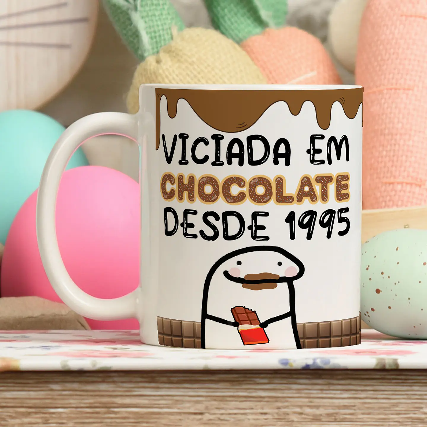 12 Artes Caneca Flork Páscoa Editável Corel Draw + Png 15