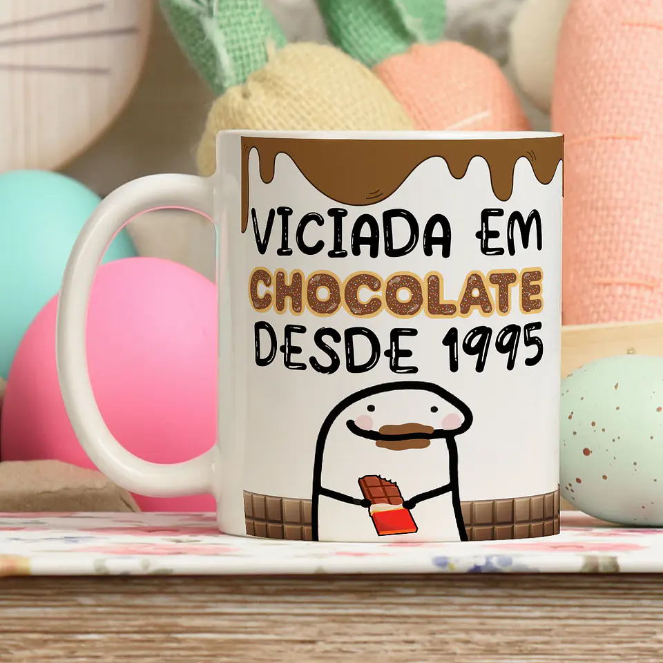 12 Artes Caneca Flork Páscoa Editável Corel Draw + Png 15