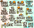 Kit Digital Lettering Frases Nordestino Nordeste Arquivos sem fundo Png