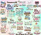 Kit Digital Lettering Frases Feliz Páscoa Arquivos sem fundo Png - Thumbnail 4