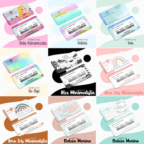 63 Artes para Cartão SUS Arquivo em Jpge/Png