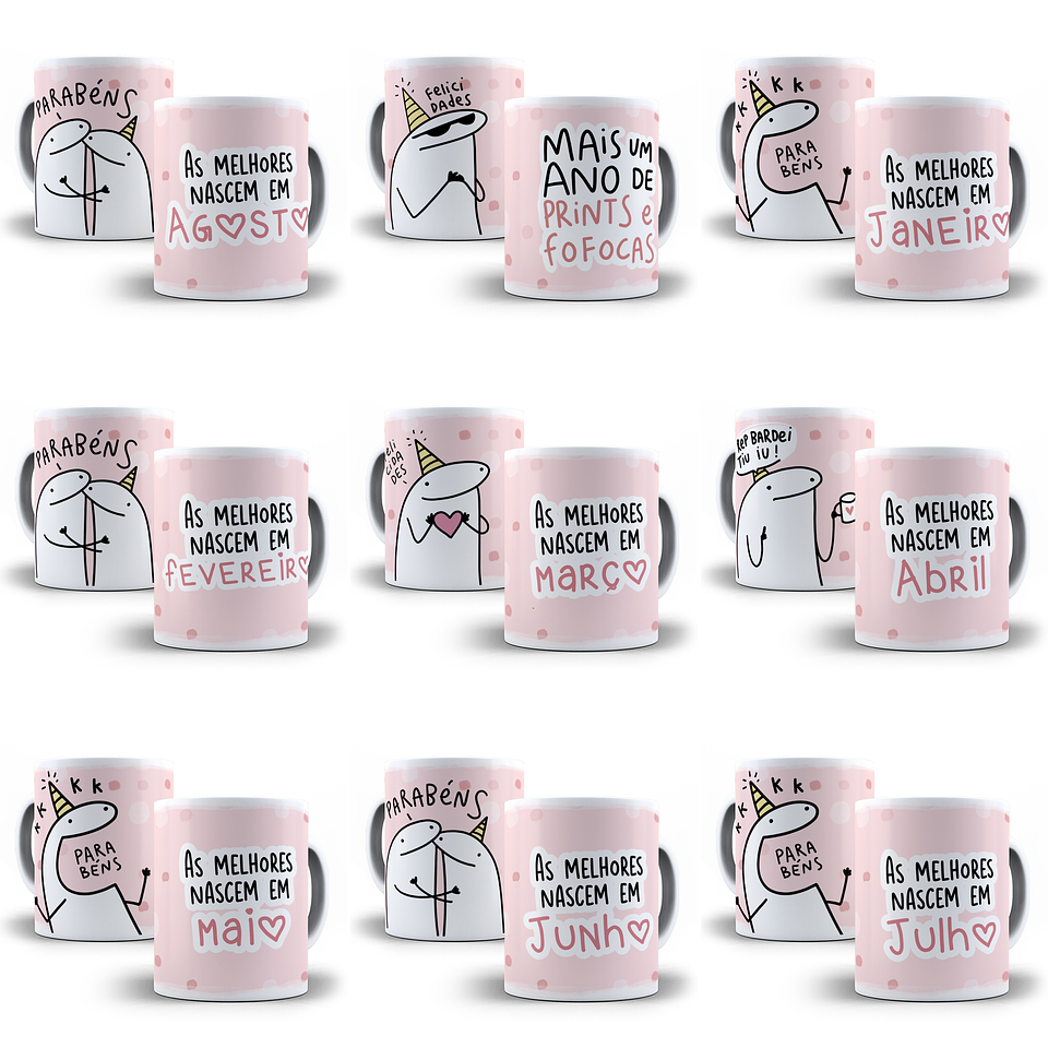 25 Artes Caneca Flork Aniversário Amigas Arquivos Sublimação Jpge 3