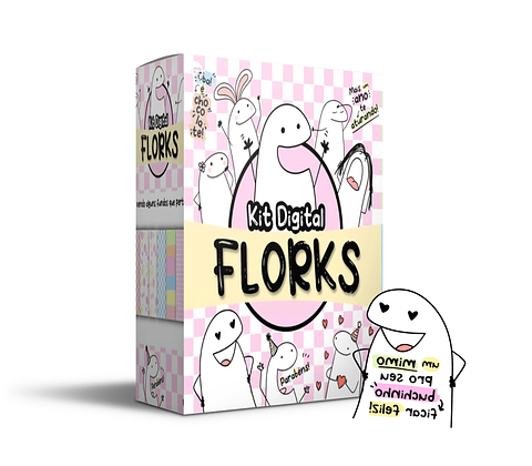 Kit Digital Flork Bento Memes sem fundo Lt3 Arquivos Png