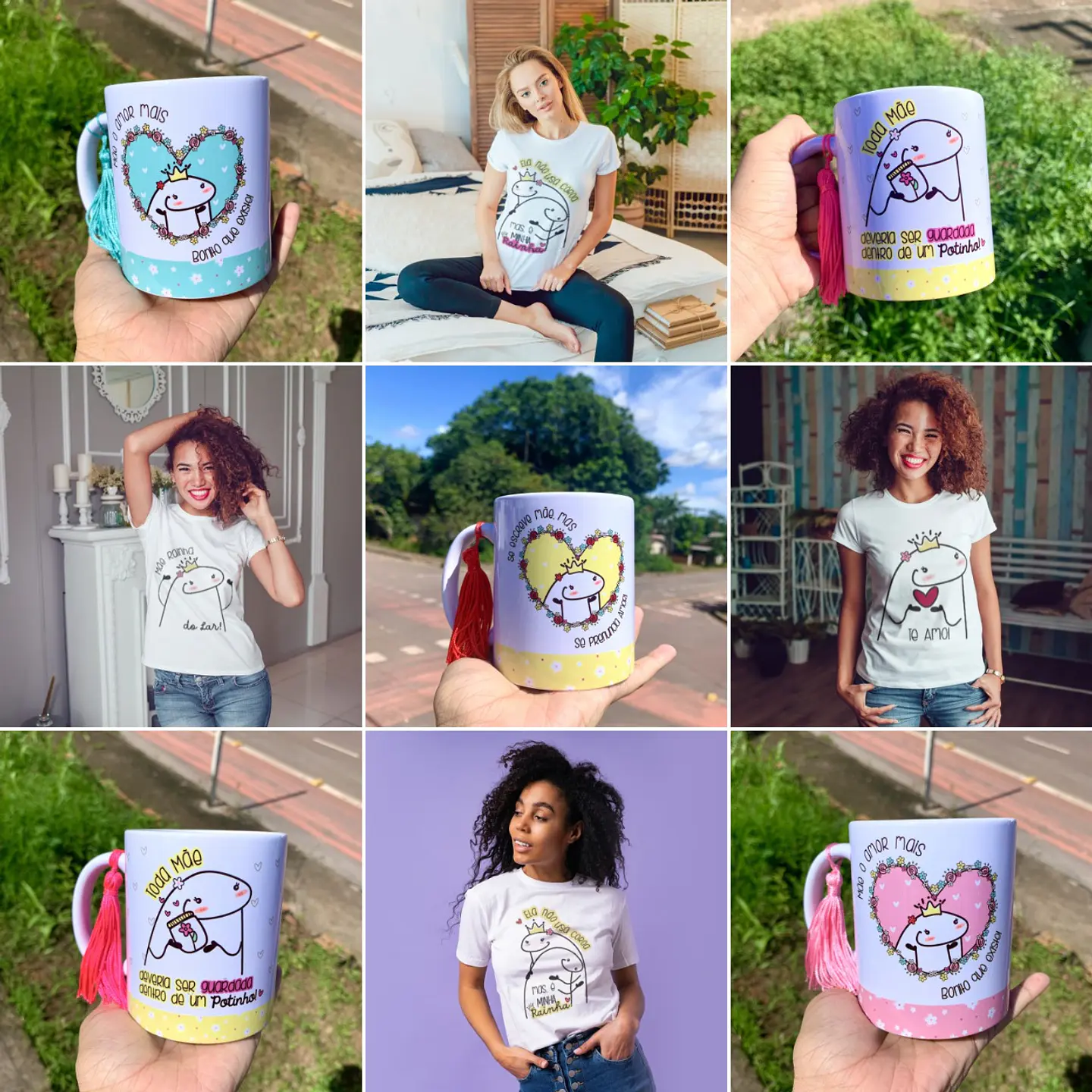 Kit Digital Flork Dia das Mães sem fundo Lt6 Arquivos Png 3