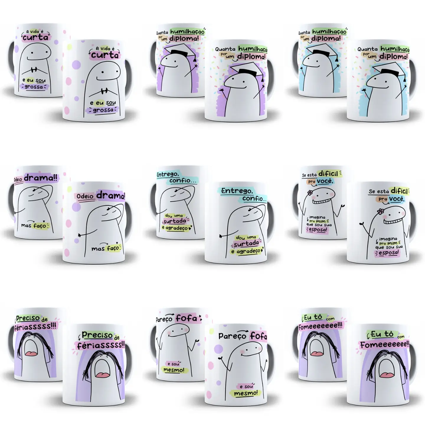 45 Artes Caneca Flork Beto Memes 3.0 Arquivos Sublimação Jpge 5