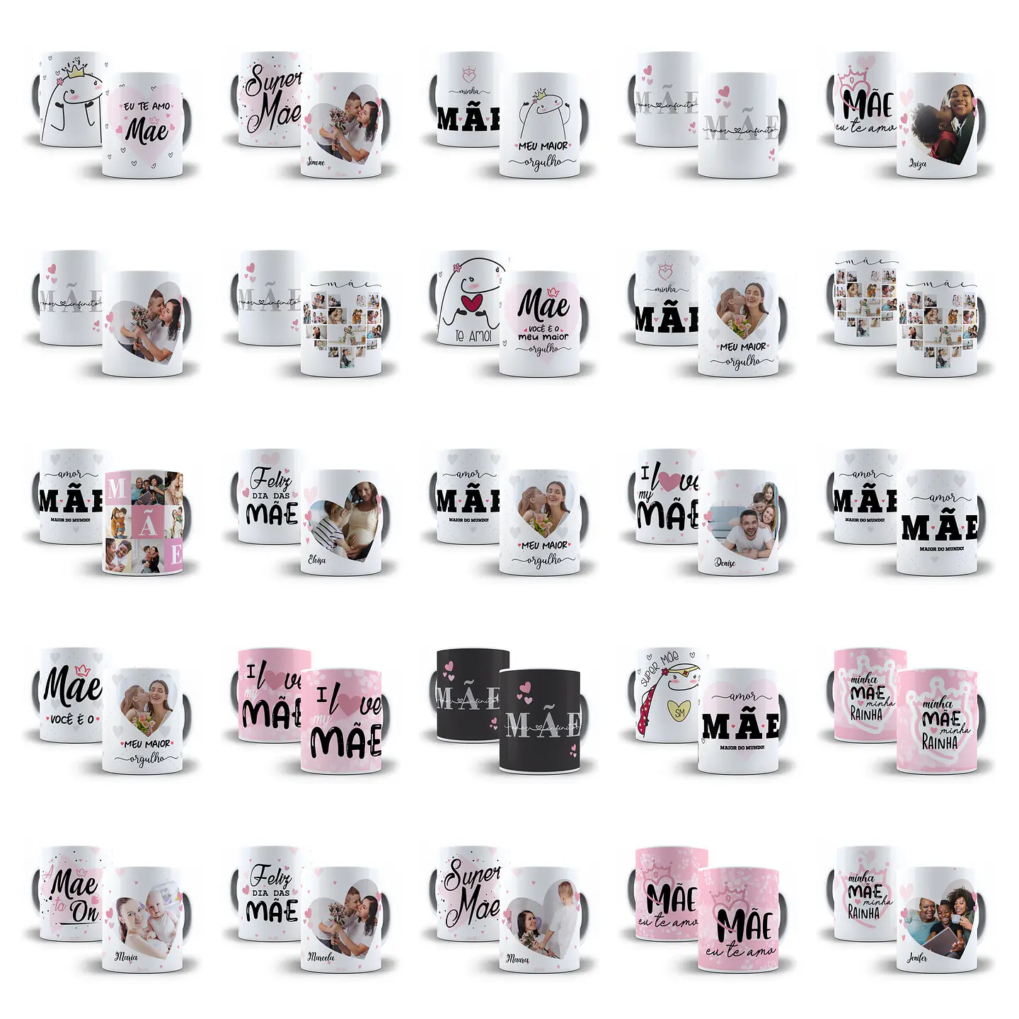 Arte Caneca Mães Completo 733 Arquivo Png + Mockups 2