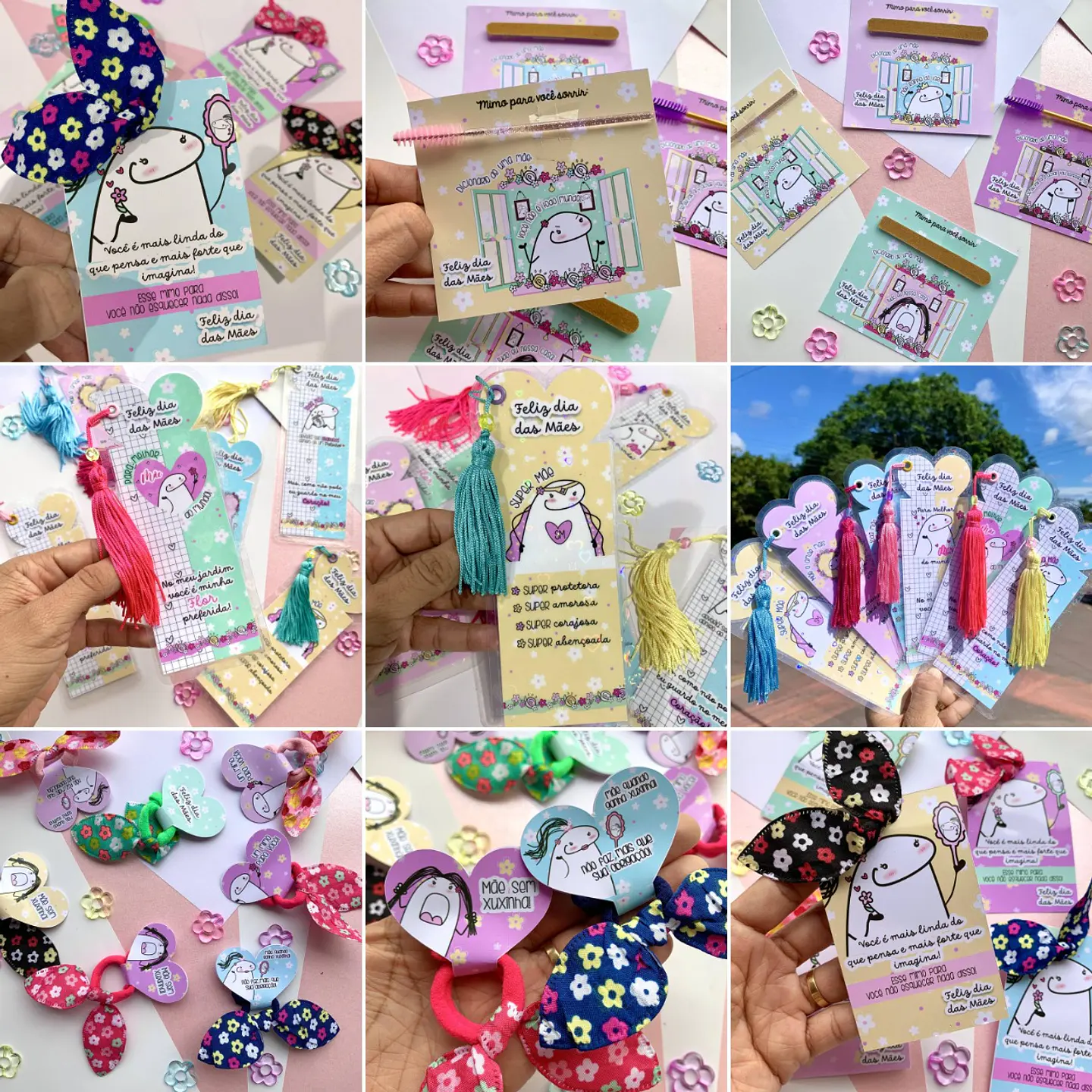 Kit Digital Flork Dia das Mães sem fundo Lt6 Arquivos Png 5