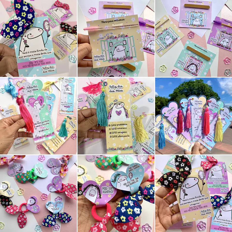 Kit Digital Flork Dia das Mães sem fundo Lt6 Arquivos Png 5