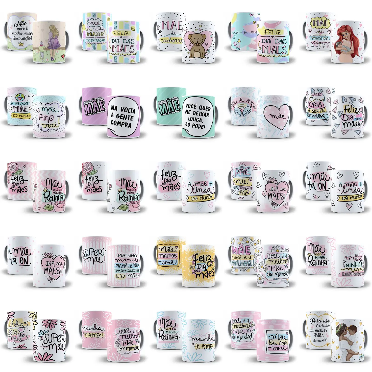 Arte Caneca Mães Completo 733 Arquivo Png + Mockups 4