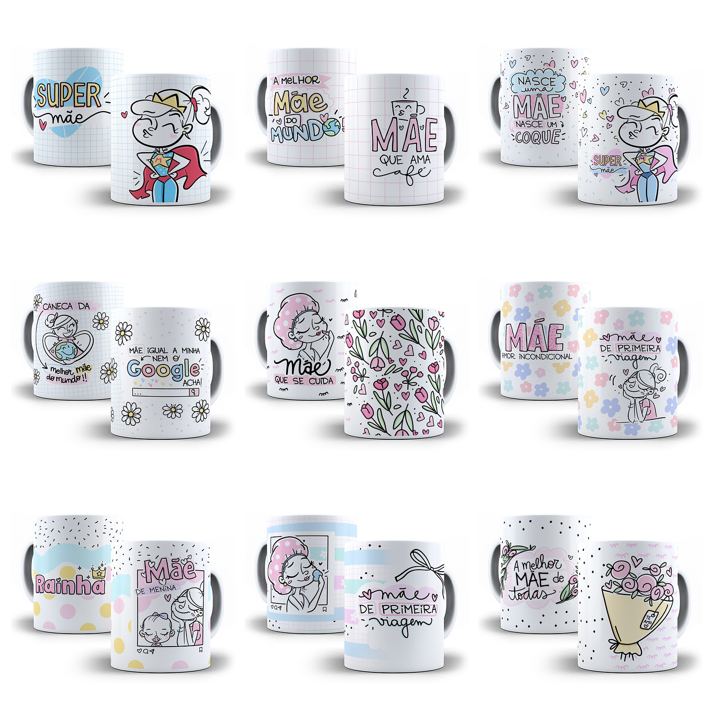 21 Artes Caneca Dia das Mães Arquivos Png e Jpg 1