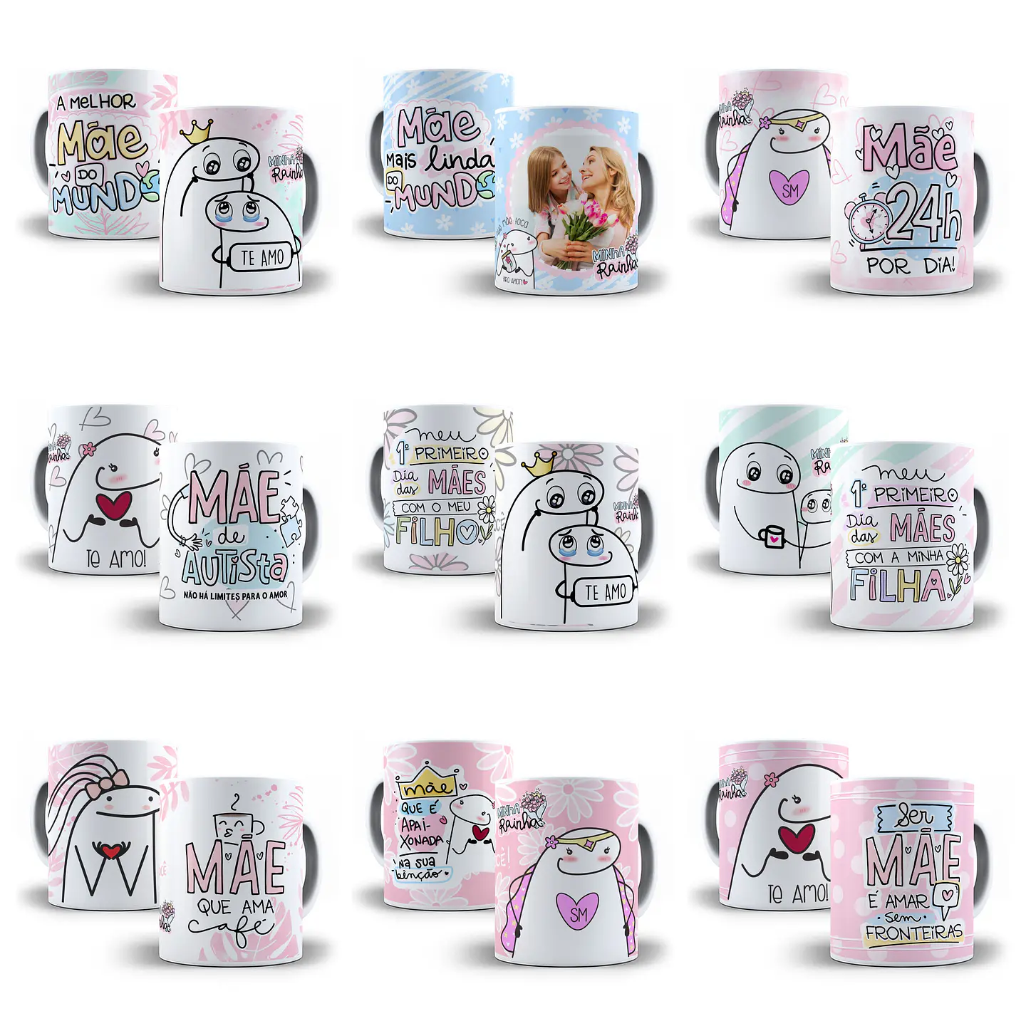 25 Artes Caneca Flork Dia das Mães Arquivos Png 1