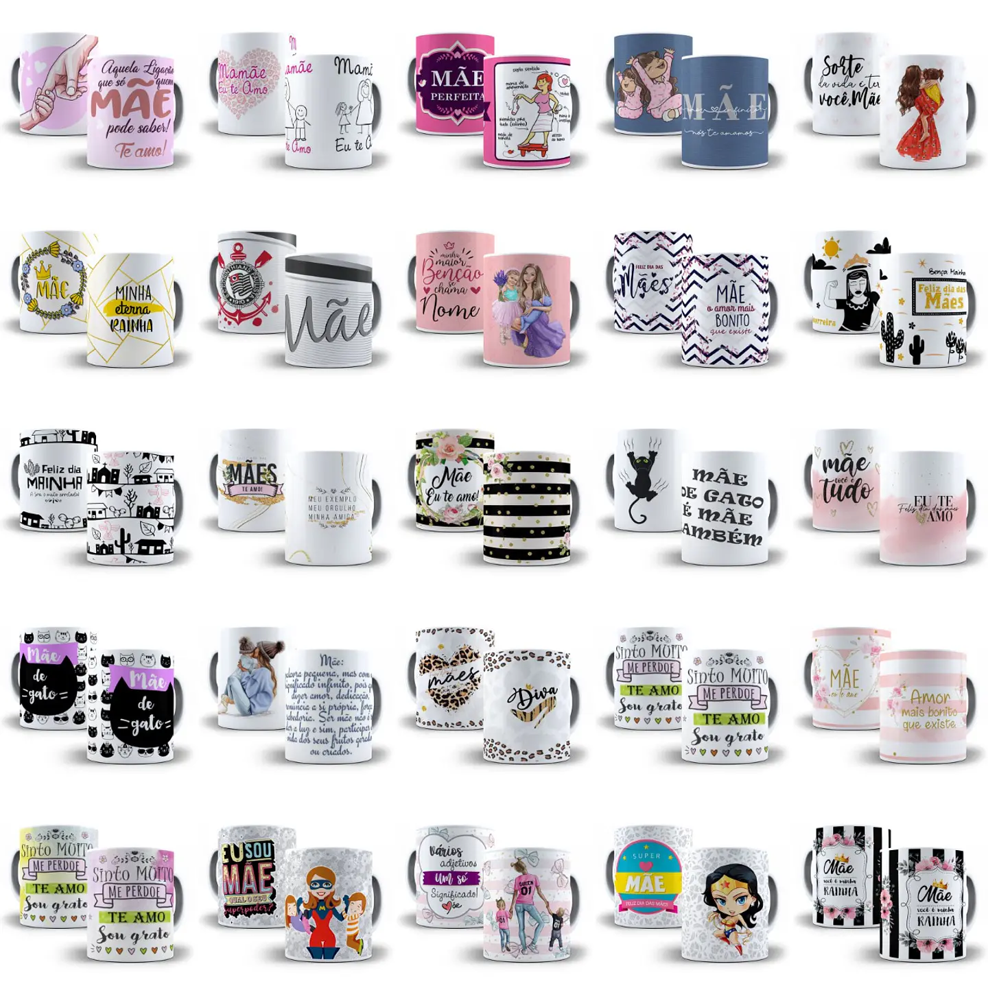Arte Caneca Mães Completo 733 Arquivo Png + Mockups 7