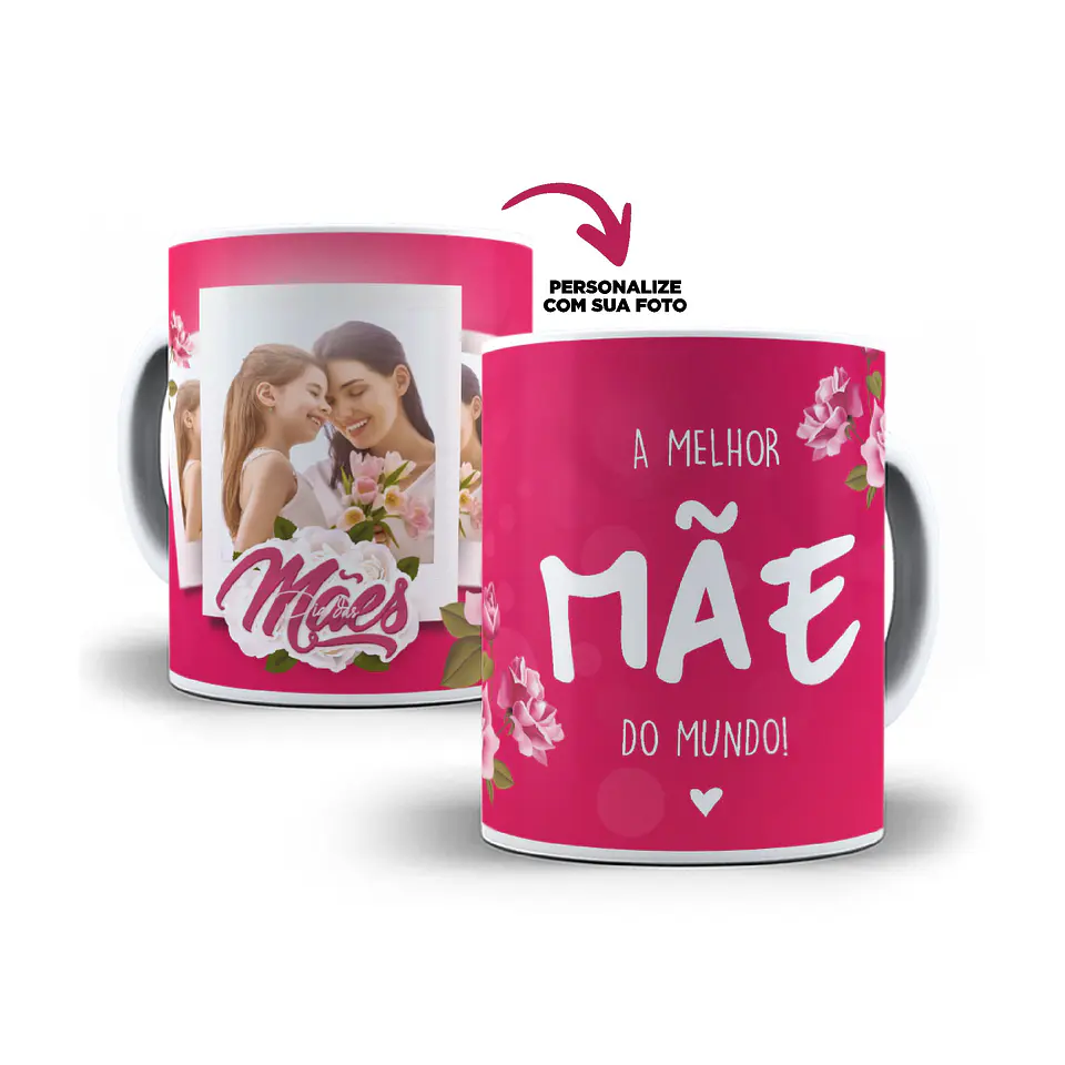 5 Artes Canecas Dia das Mães Editável em Corel 4