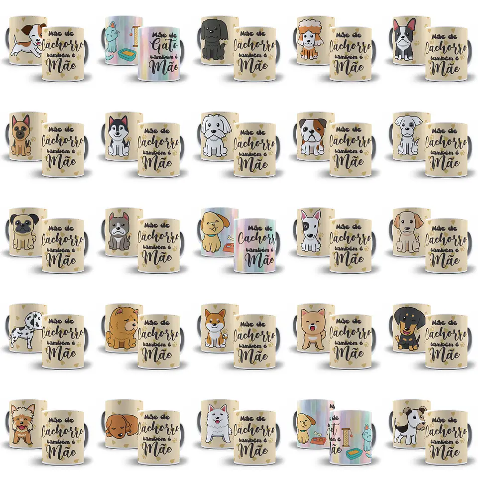 Arte Caneca Mães Completo 733 Arquivo Png + Mockups 8