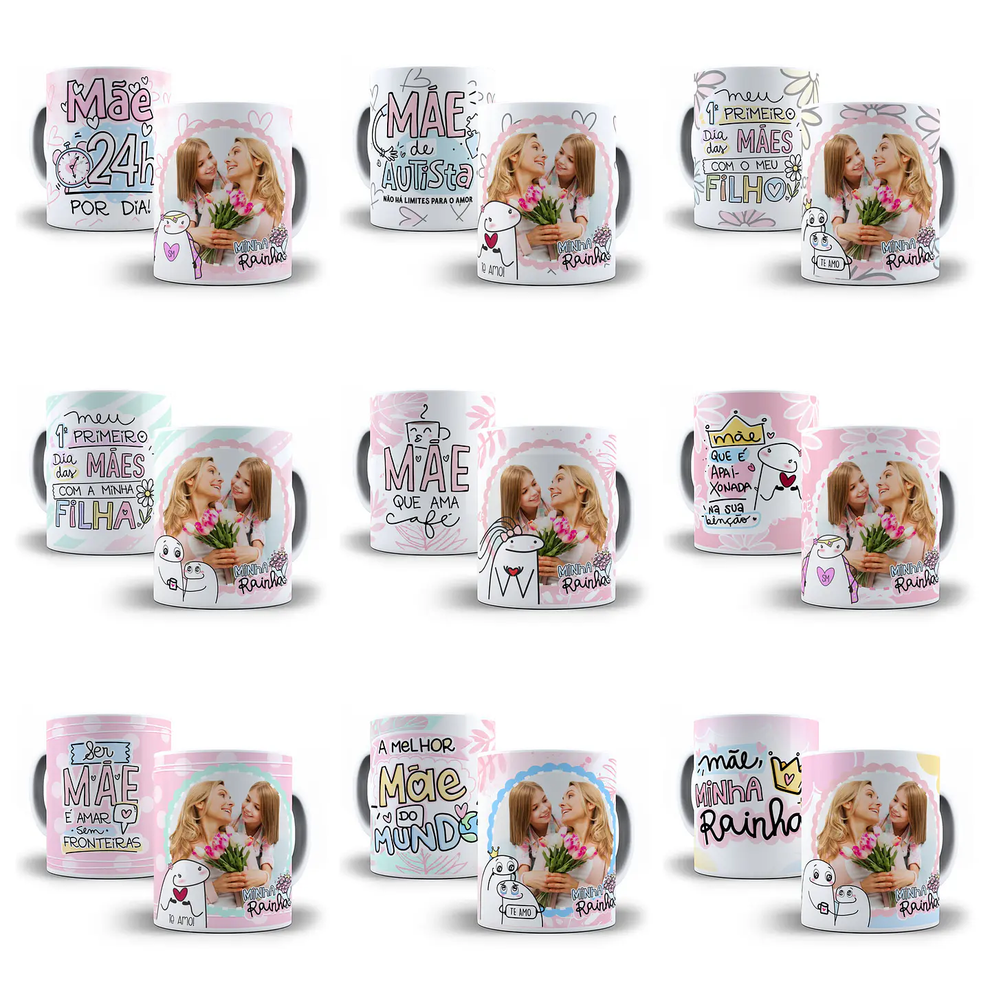 25 Artes Caneca Flork Dia das Mães Arquivos Png 3