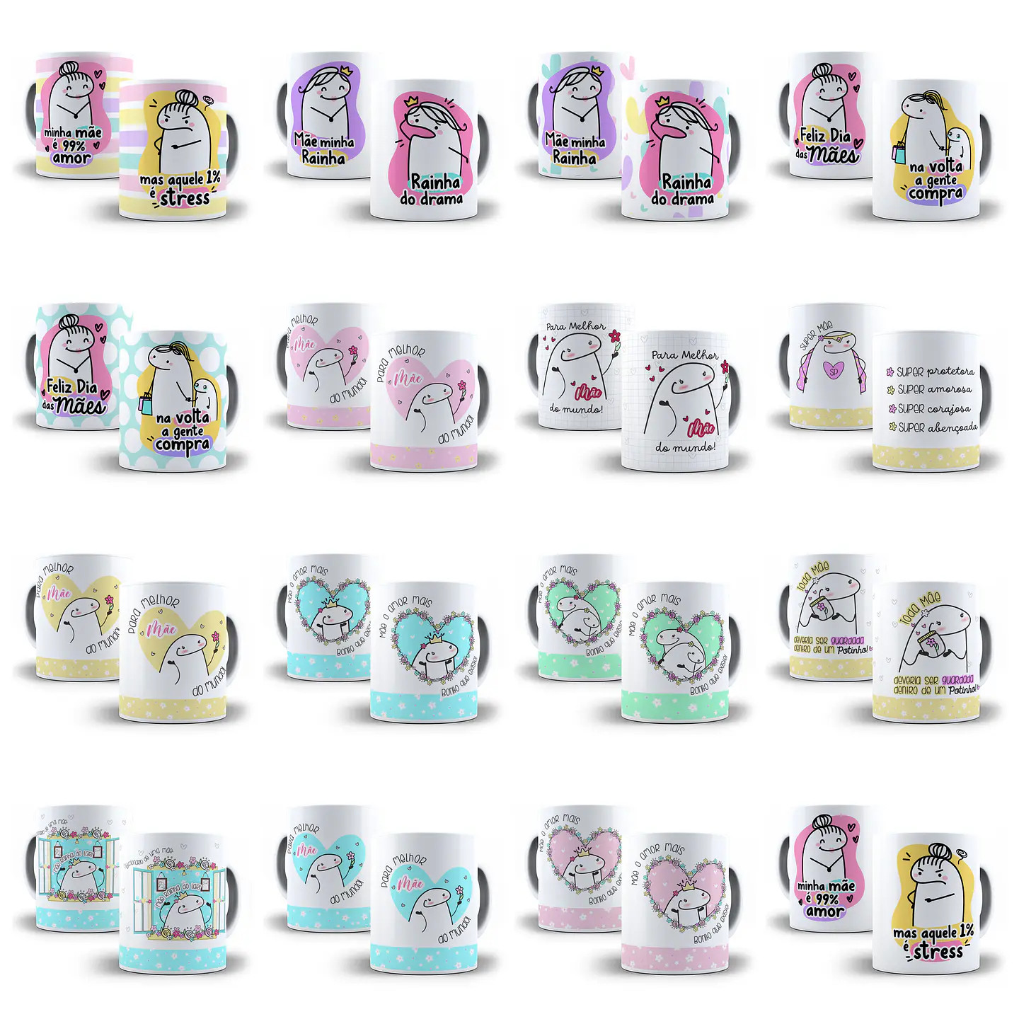 84 Artes Caneca Flork Dia das Mães Arquivos Png e Jpg 1