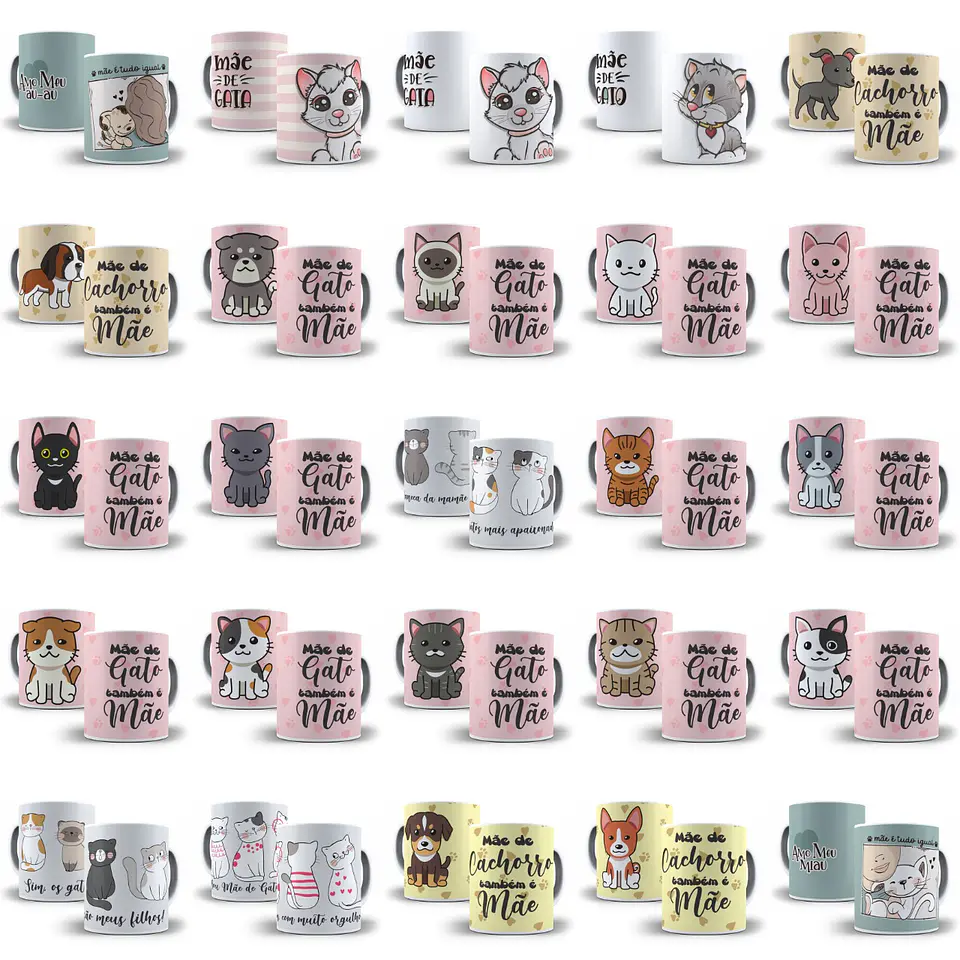 Arte Caneca Mães Completo 733 Arquivo Png + Mockups 11